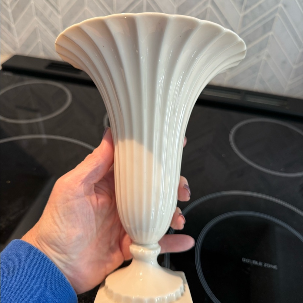 Lenox Cream Fluted Vase